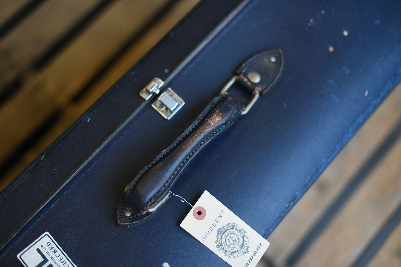 106013 UK ヴィンテージ　トロリー　英国 グローブ トロッター 「GLOBE TROTTER」 MADE IN ENGLAND 刻印