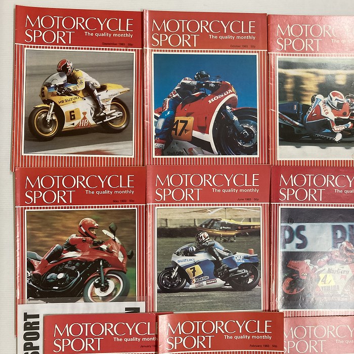 B4403 1983 12冊セット 「MOTORCYCLE SPORT」 モーターサイクルスポーツ 英国 旧車雑誌