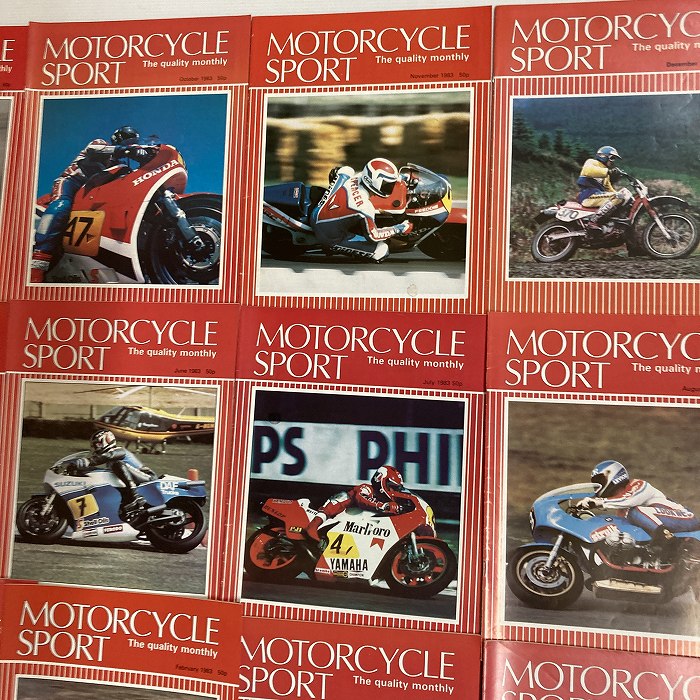 B4403 1983 12冊セット 「MOTORCYCLE SPORT」 モーターサイクルスポーツ 英国 旧車雑誌