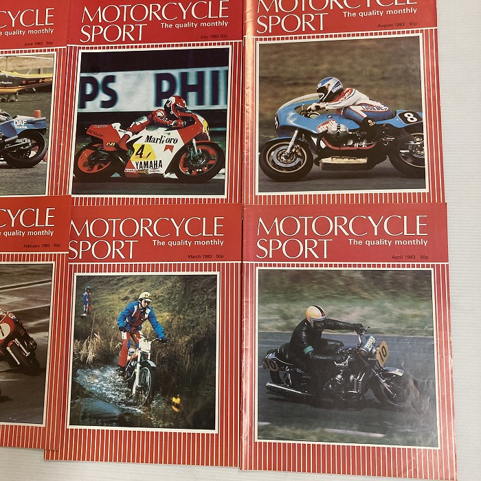 B4403 1983 12冊セット 「MOTORCYCLE SPORT」 モーターサイクルスポーツ 英国 旧車雑誌
