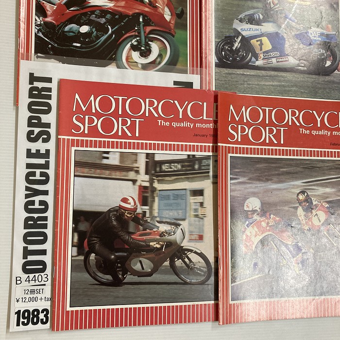 B4403 1983 12冊セット 「MOTORCYCLE SPORT」 モーターサイクルスポーツ 英国 旧車雑誌