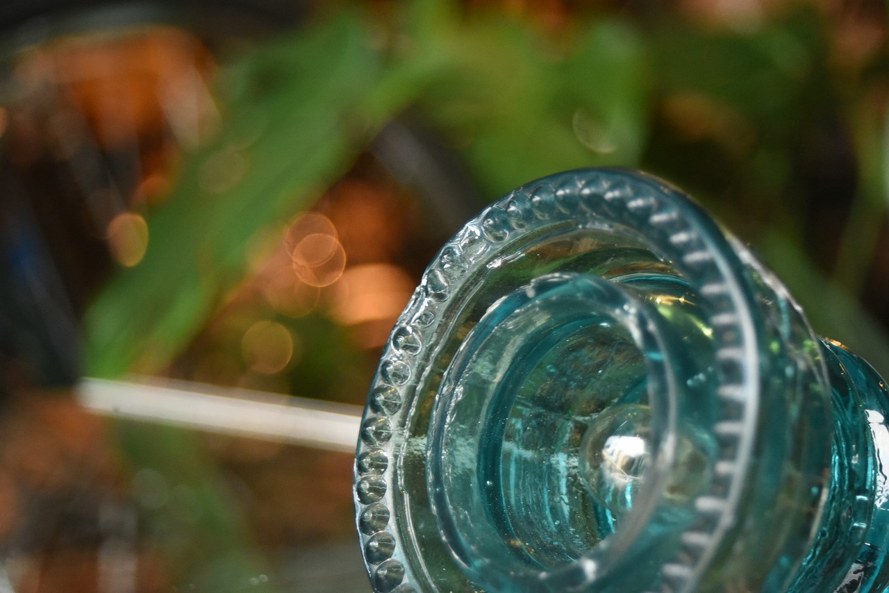 103210 インダストリアル　ガラスインシュレーター　ランプ　照明　USA　　碍子