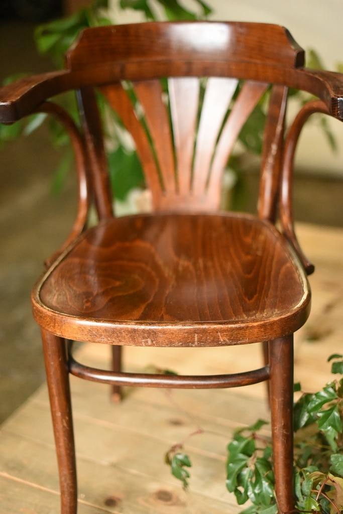 104585　ARM CHAIR No.25　321025　USED TON CHAIR　中古
