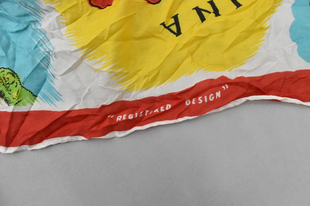 108827 ヴィンテージ 中判 スーベニア スカーフ Souvenir scarf