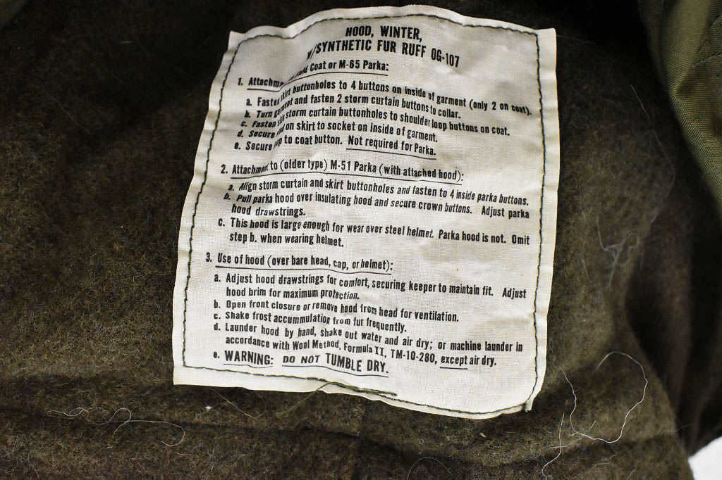 109026 [CO]  DEAD STOCK! VINTAGE 72s US ARMY「M65 FISHTAIL PARKA」フィッシュテールパーカー ヴィンテージ モッズコート