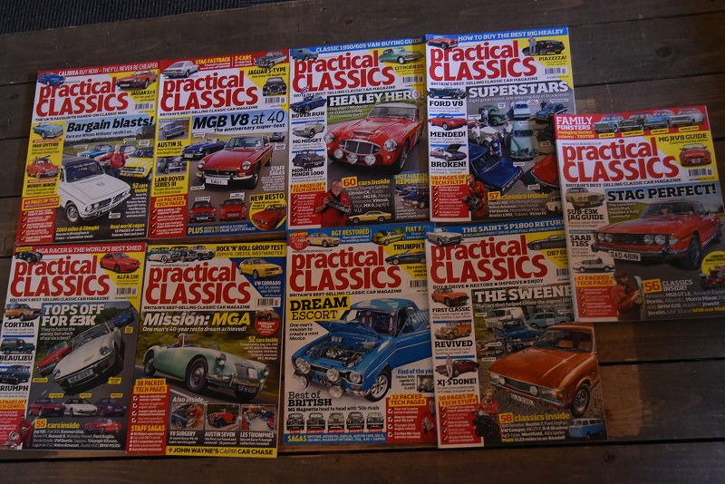 B0910 「Practical CLASSICS」 プラクティカルクラシックス　9冊セット　ヴィンテージ　旧車　カー雑誌　古本　雑誌