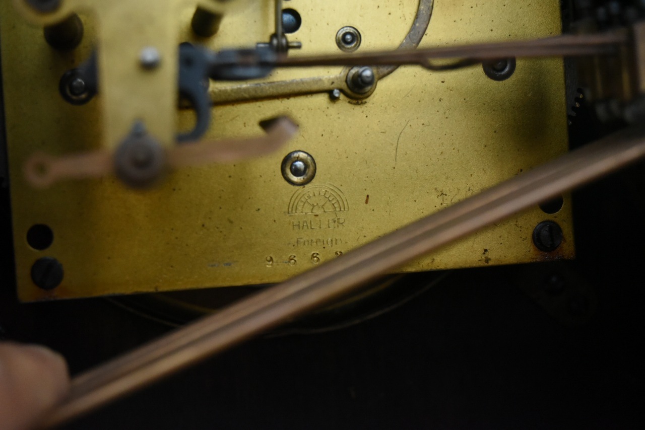 102393 ヴィンテージ　英国製置き時計　HALLER　MADE in ENGLAND