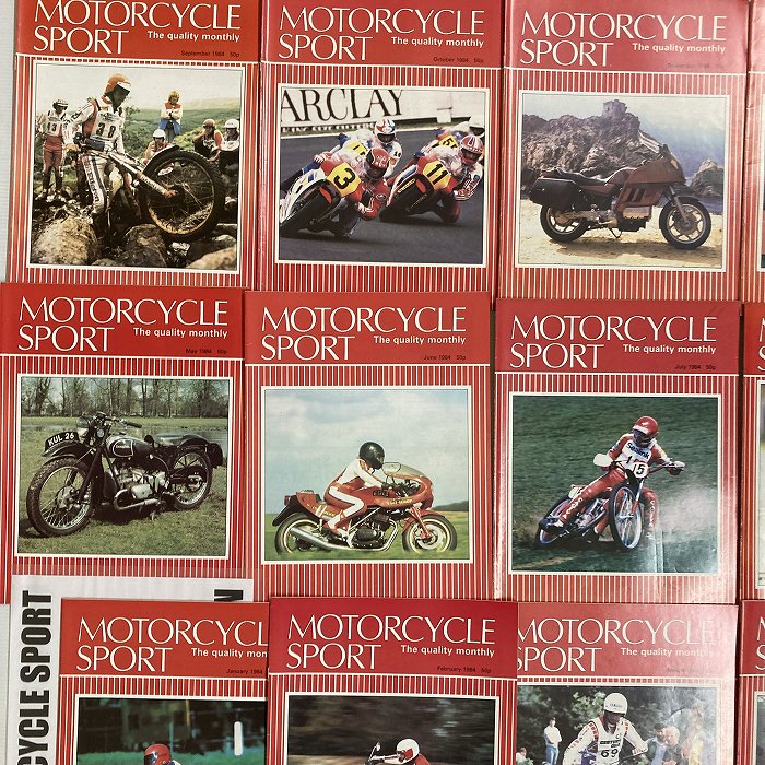 B4404　1984　12冊セット 「MOTORCYCLE SPORT」 モーターサイクルスポーツ 英国 旧車雑誌