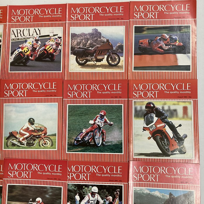 B4404　1984　12冊セット 「MOTORCYCLE SPORT」 モーターサイクルスポーツ 英国 旧車雑誌