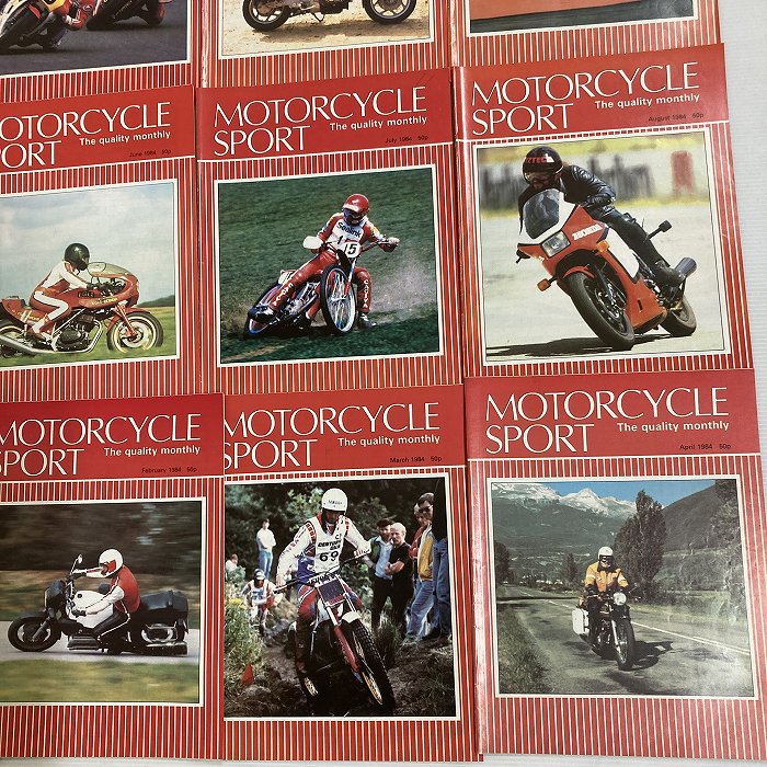 B4404　1984　12冊セット 「MOTORCYCLE SPORT」 モーターサイクルスポーツ 英国 旧車雑誌
