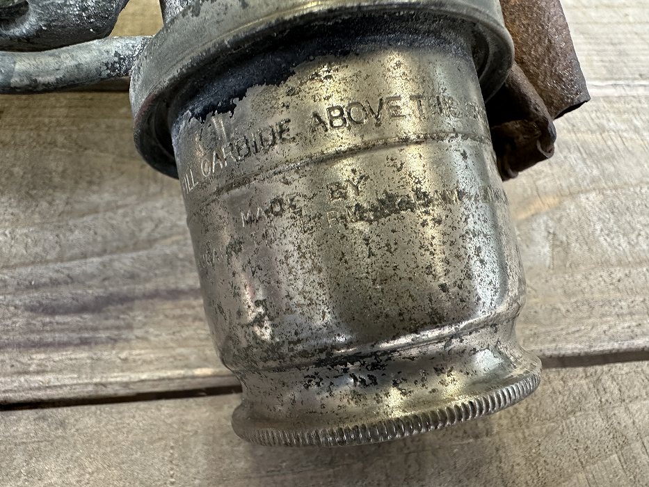 107384 ヴィンテージ 「LUCAS ルーカス」 ENGLAND アセチレンランプ カーバイドランプ レンズヒビあり