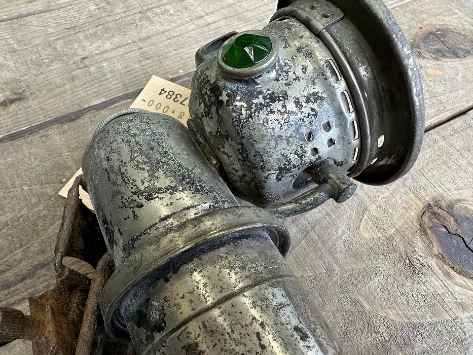 107384 ヴィンテージ 「LUCAS ルーカス」 ENGLAND アセチレンランプ カーバイドランプ レンズヒビあり