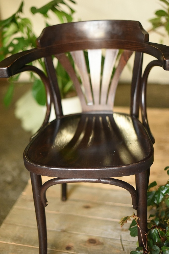 104586　ARM CHAIR No.25　321025　USED TON CHAIR　中古