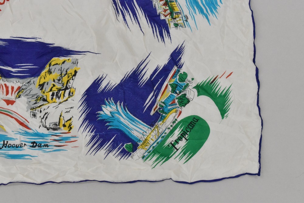 108711 ヴィンテージ 中判 スーベニア スカーフ  Souvenir scarf
