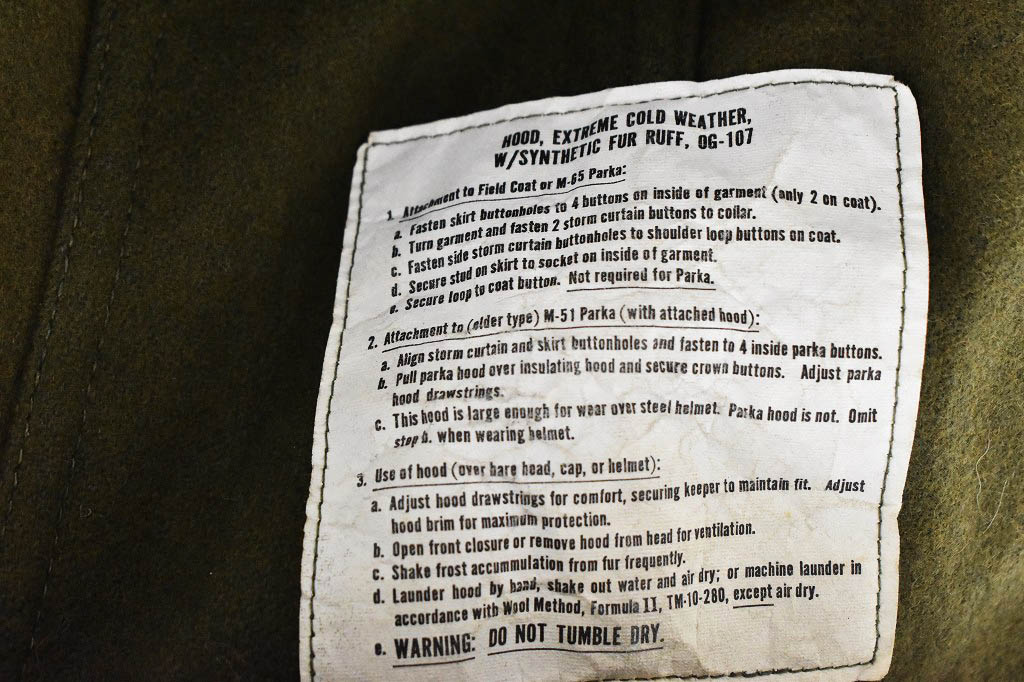109022 [CO]  DEAD STOCK! VINTAGE 73s US ARMY「M65 FISHTAIL PARKA」フィッシュテールパーカー ヴィンテージ モッズコート