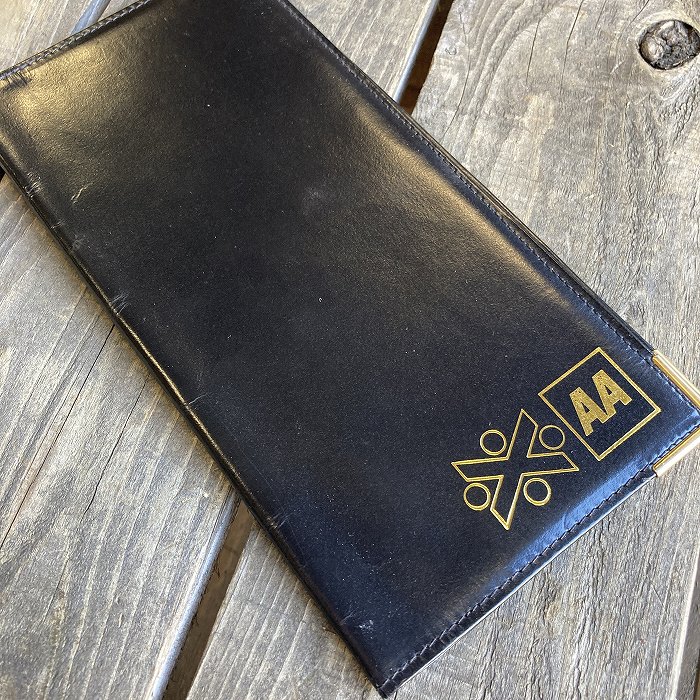 106289 ヴィンテージ AA 「Automobile Association」 レザー手帳 REAL HIDED MADE IN ENGLAND