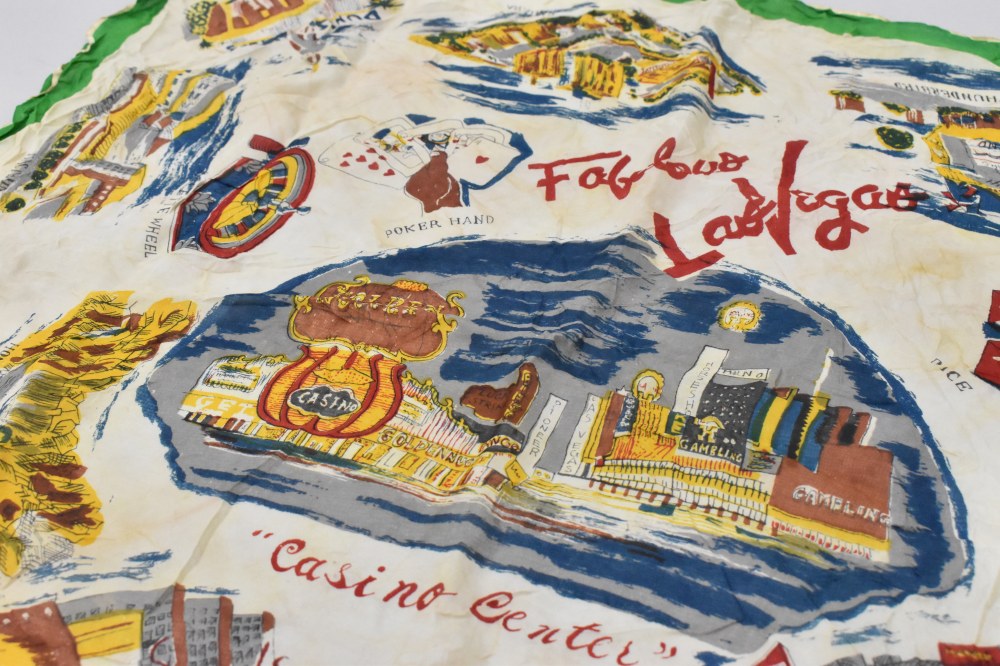 108715 ヴィンテージ 中判 スーベニア スカーフ Souvenir scarf