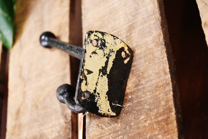 105326 ヴィンテージ アイアンフック ウォールハンガー コートフック