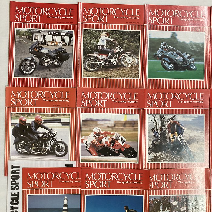 B4406 1986 12冊セット 「MOTORCYCLE SPORT」 モーターサイクルスポーツ 英国 旧車雑誌