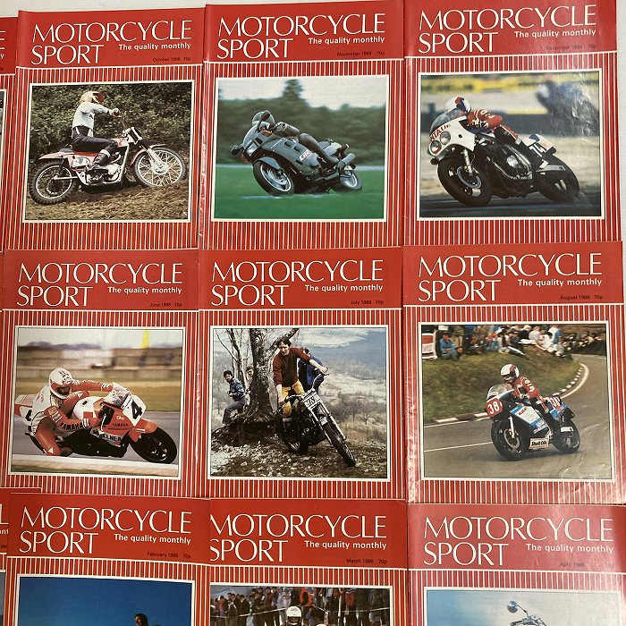 B4406 1986 12冊セット 「MOTORCYCLE SPORT」 モーターサイクルスポーツ 英国 旧車雑誌