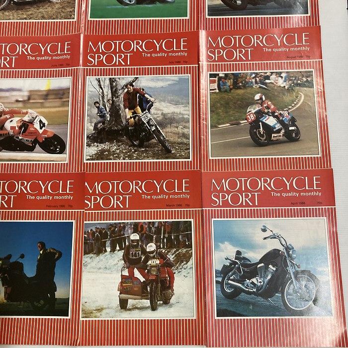B4406 1986 12冊セット 「MOTORCYCLE SPORT」 モーターサイクルスポーツ 英国 旧車雑誌