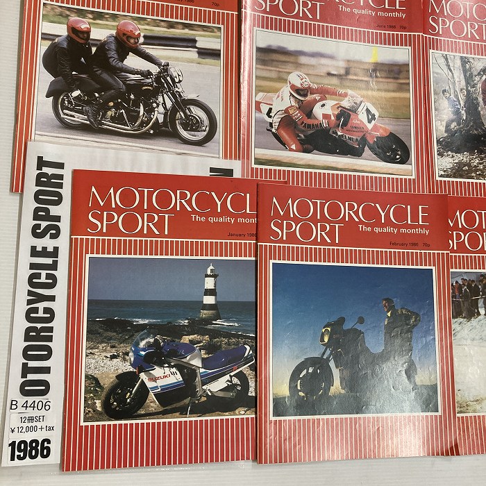 B4406 1986 12冊セット 「MOTORCYCLE SPORT」 モーターサイクルスポーツ 英国 旧車雑誌