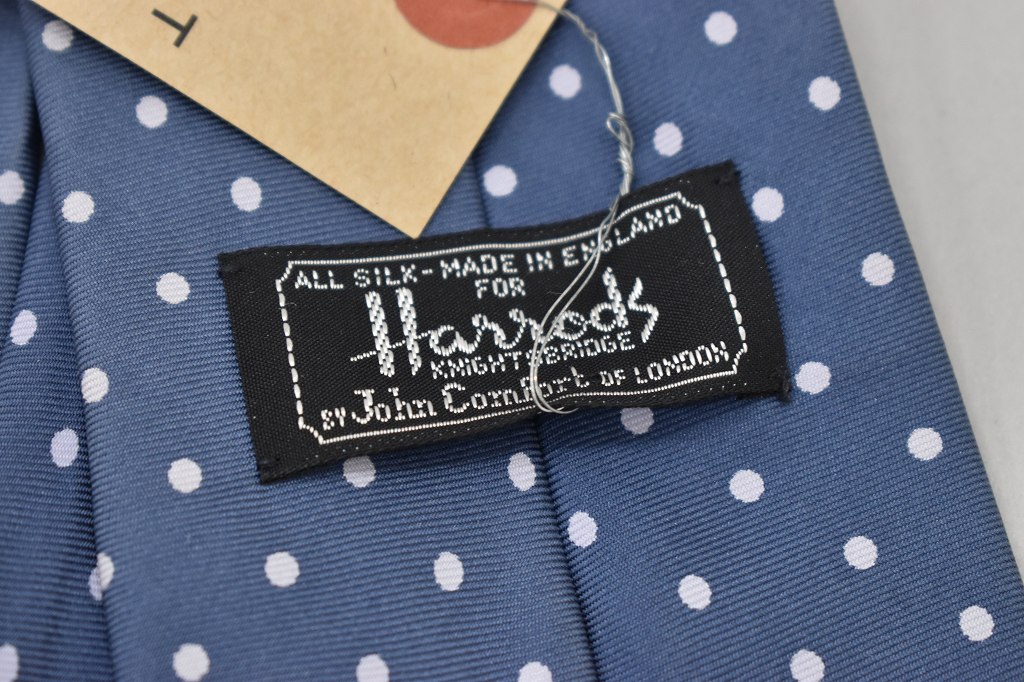 108450 「ALL SILK MADE IN ENGLAND HARRODS」 ヴィンテージ ネクタイ