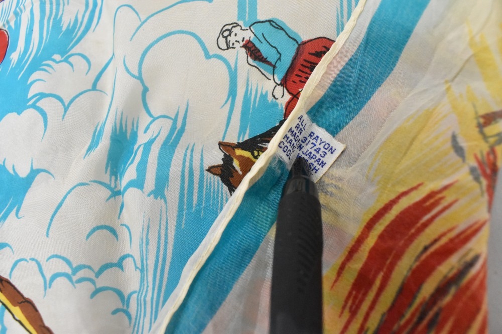 108720 ヴィンテージ 中判 スーベニア スカーフ Souvenir scarf