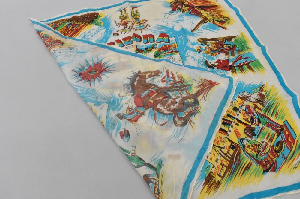 108720 ヴィンテージ 中判 スーベニア スカーフ Souvenir scarf