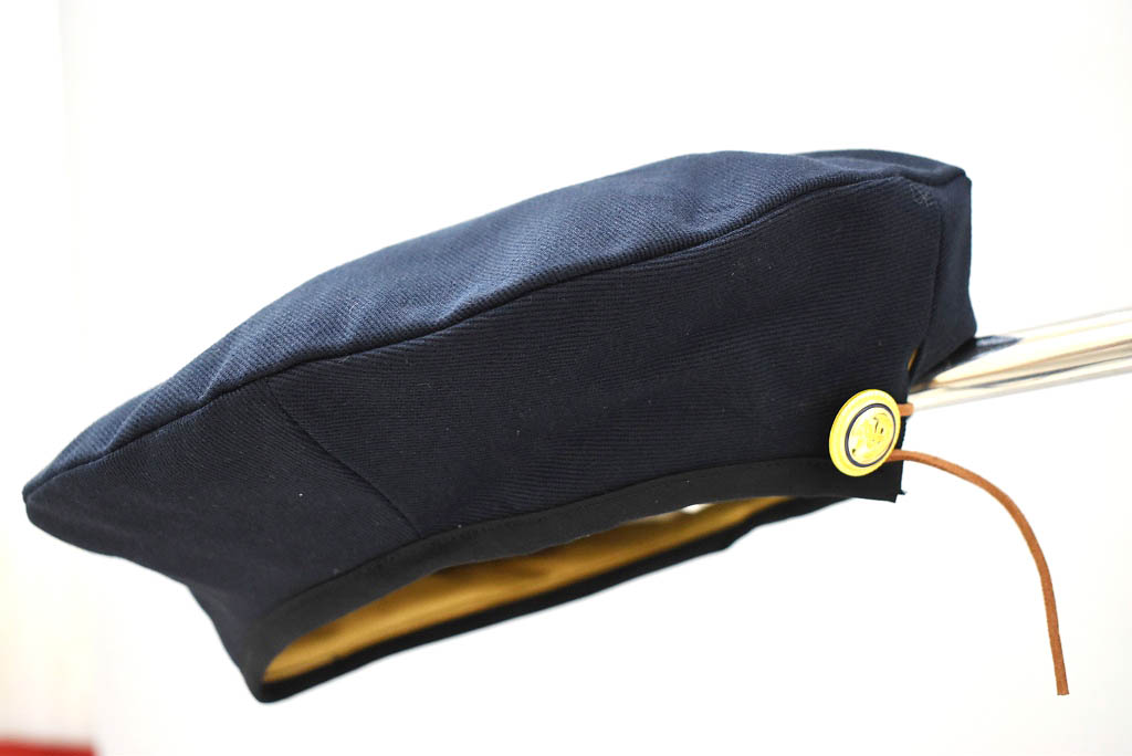 ベレー帽　ネイビー INNOCENT ＆ GOLDEN NEEDLE LONDON コラボ商品！ Made in Great Britain