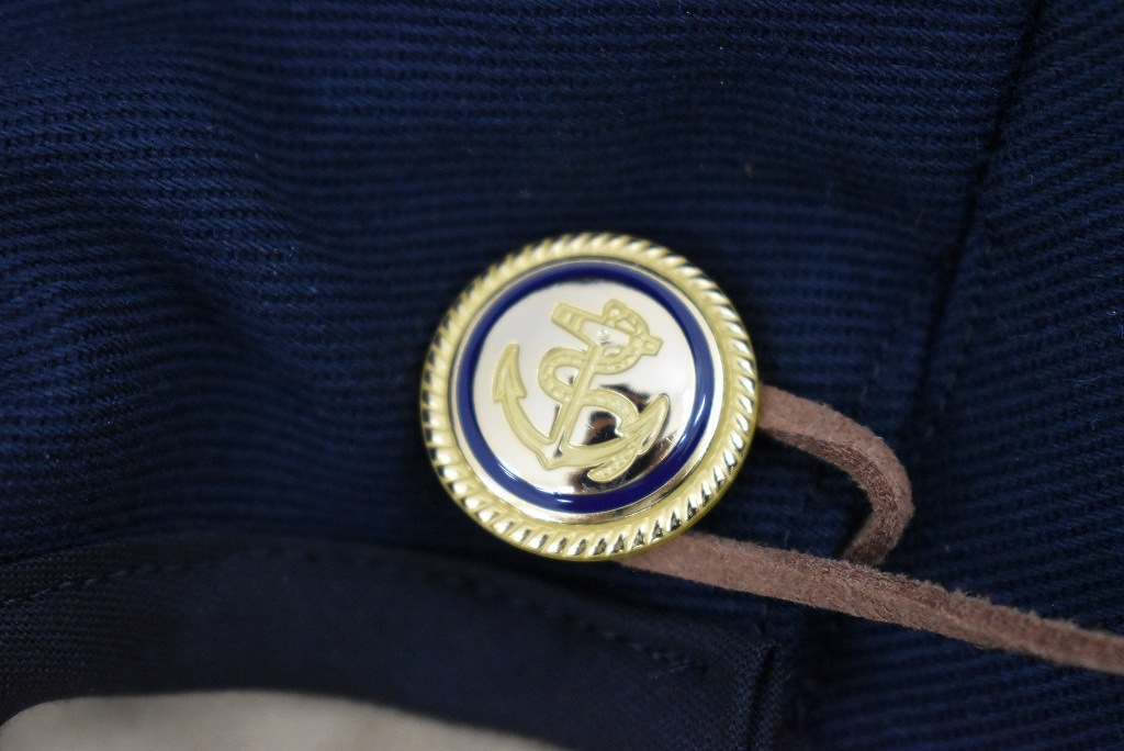 ベレー帽　ネイビー INNOCENT ＆ GOLDEN NEEDLE LONDON コラボ商品！ Made in Great Britain