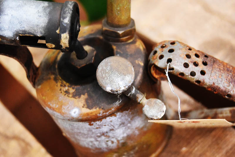 105296 「PRIMUS」　B.A.HJORTH プリムス　ブラス　トーチ　バーナー　ブロートーチ　コンロ　キャンプ　真鍮　MADE IN　SWEDEN