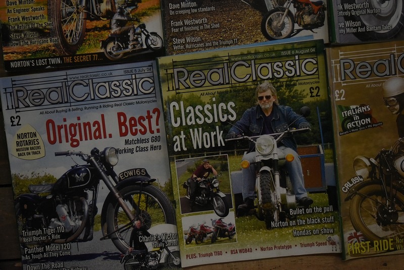 B0913 「Real Classic」 リアルクラシック　8冊セット　ヴィンテージ　モーターサイクル誌　古本　雑誌