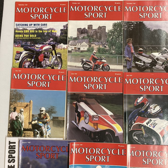 B4407 1987 12冊セット 「MOTORCYCLE SPORT」 モーターサイクルスポーツ 英国 旧車雑誌