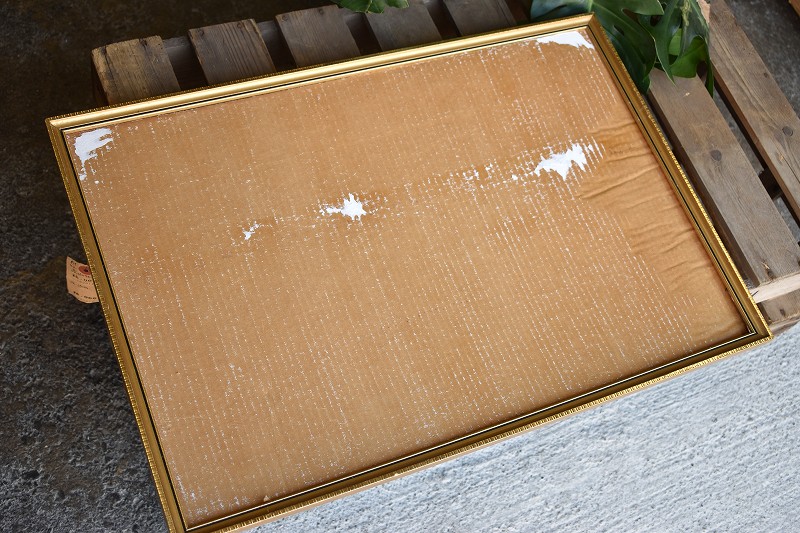 100612 ヴィンテージ　ゴールド ウッドフレーム