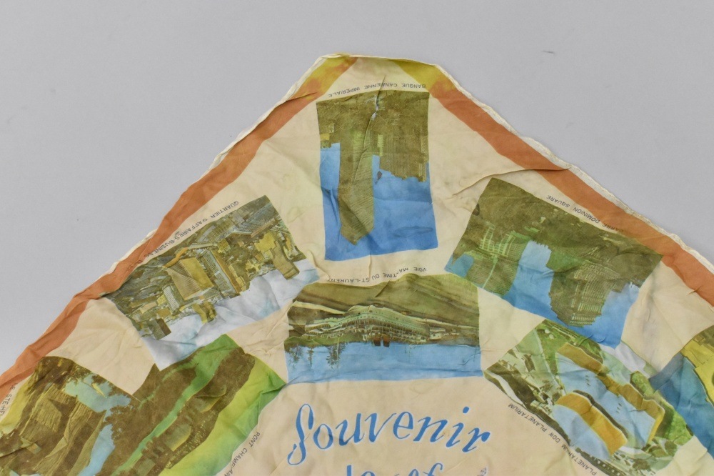 108721 ヴィンテージ 中判 スーベニア スカーフ Souvenir scarf
