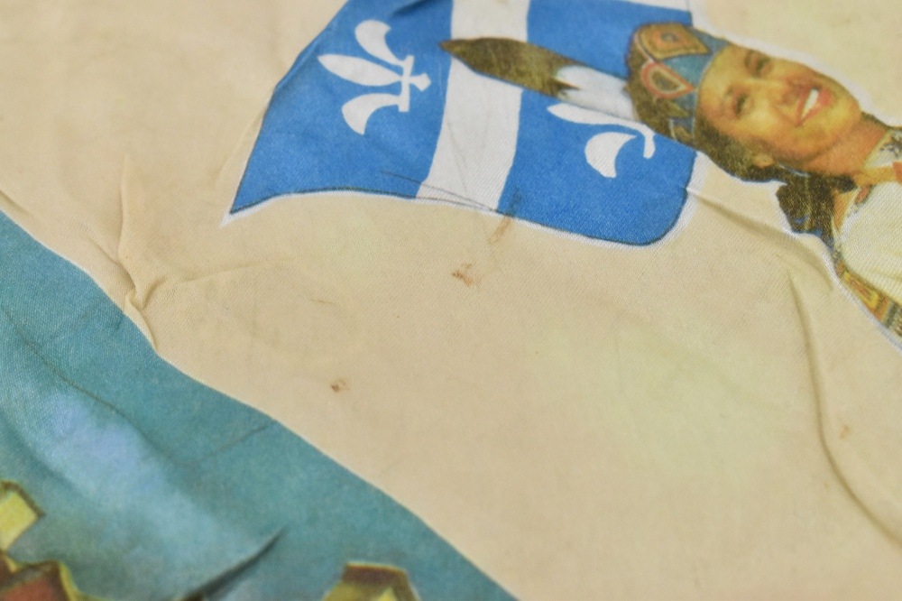 108721 ヴィンテージ 中判 スーベニア スカーフ Souvenir scarf