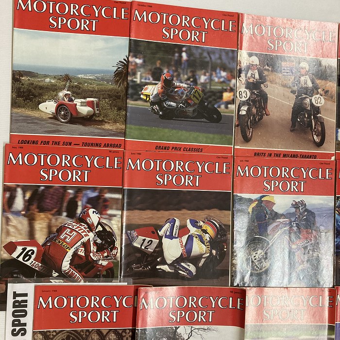 B4408　1988　12冊セット 「MOTORCYCLE SPORT」 モーターサイクルスポーツ 英国 旧車雑誌