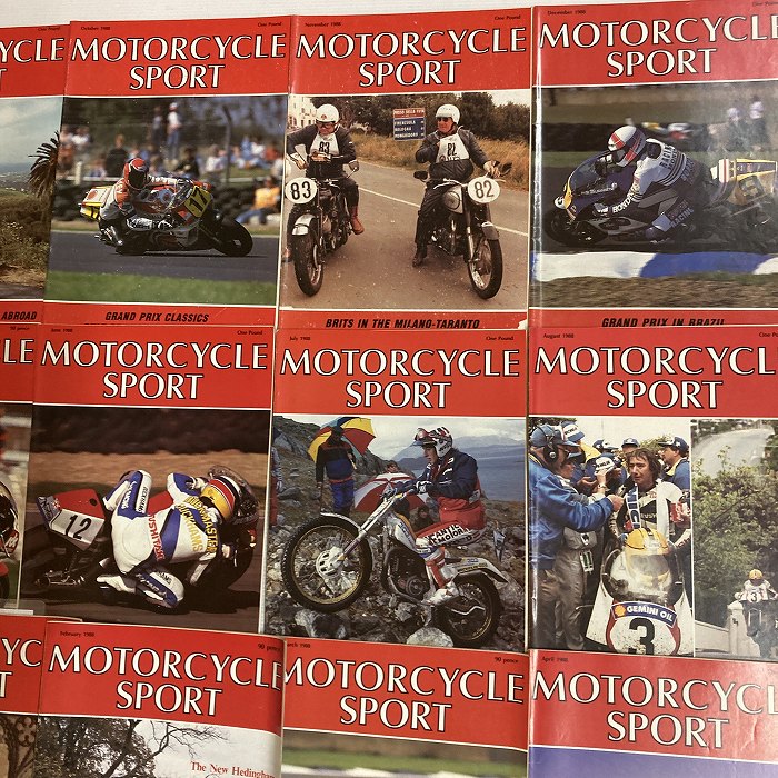 B4408　1988　12冊セット 「MOTORCYCLE SPORT」 モーターサイクルスポーツ 英国 旧車雑誌