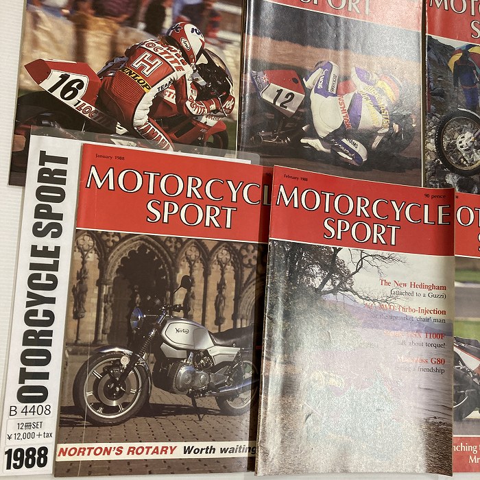 B4408　1988　12冊セット 「MOTORCYCLE SPORT」 モーターサイクルスポーツ 英国 旧車雑誌