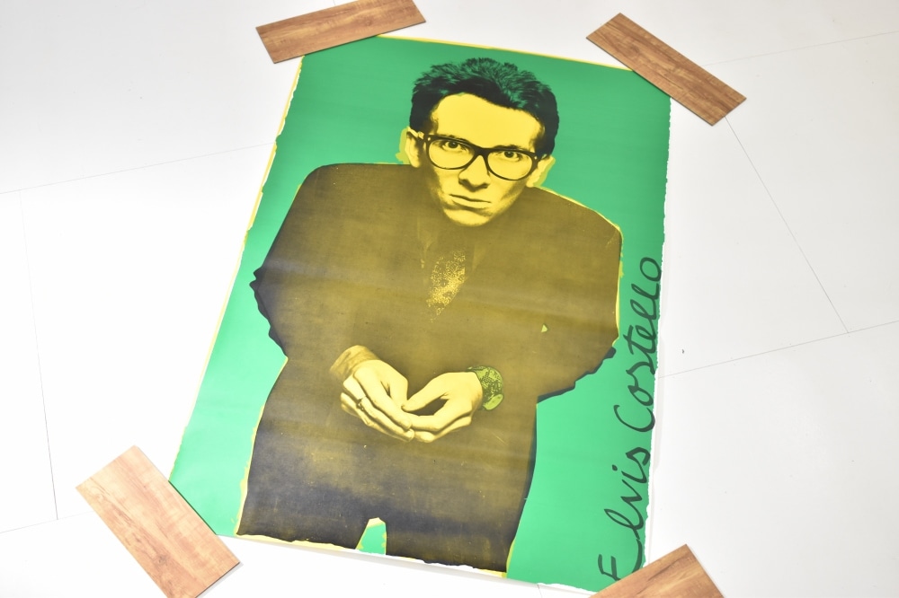 108542 ヴィンテージ Elvis Costello エルヴィス・コステロ 特大ポスター 英国