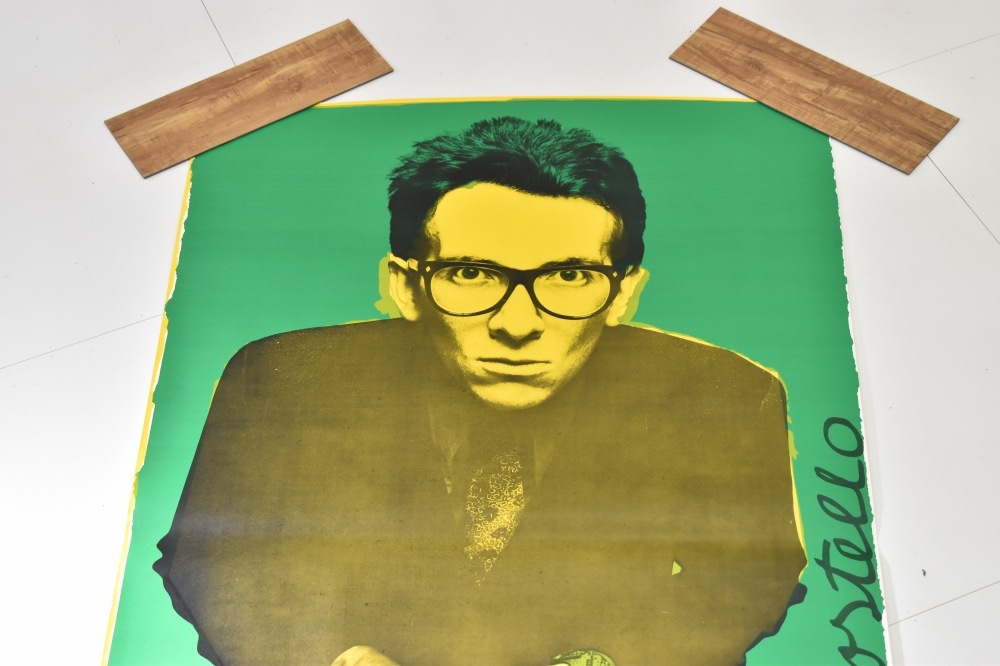 108542 ヴィンテージ Elvis Costello エルヴィス・コステロ 特大ポスター 英国