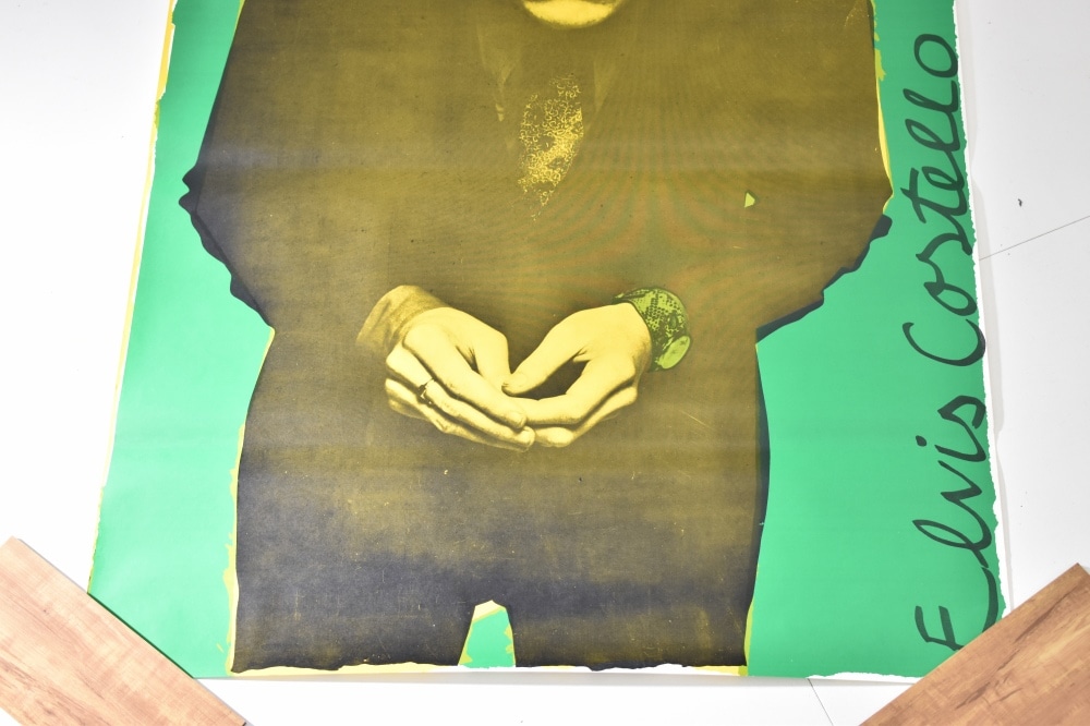 108542 ヴィンテージ Elvis Costello エルヴィス・コステロ 特大ポスター 英国