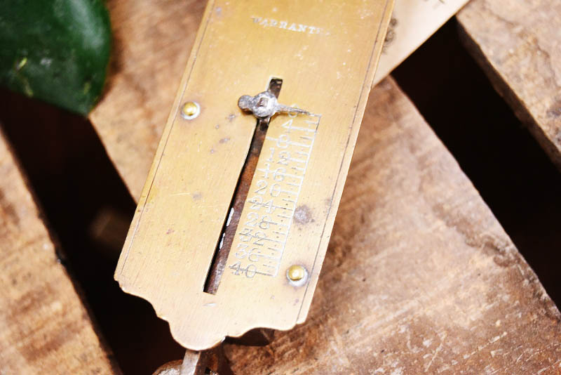 105329 ヴィンテージ　「SALTER SPRING BALANCE」　バネ秤　計量器　吊り下げ式秤　スケール　真鍮製　ブラス　英国 MADE IN ENGLAND