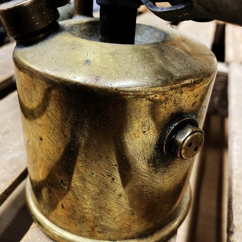 106018　ブラス　トーチ　バーナー　ブロートーチ　コンロ　キャンプ　真鍮　　MADE IN BRITISH
