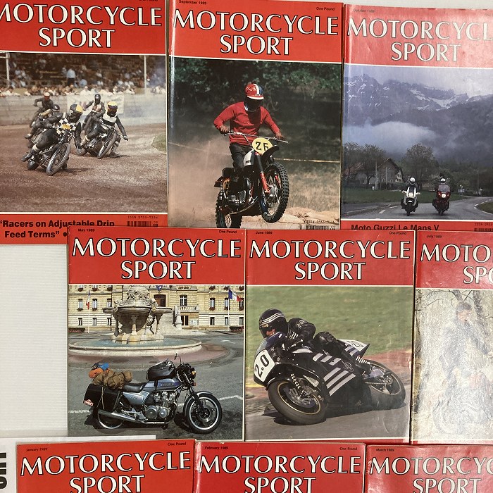 B4409　1989　11冊セット 「MOTORCYCLE SPORT」 モーターサイクルスポーツ 英国 旧車雑誌
