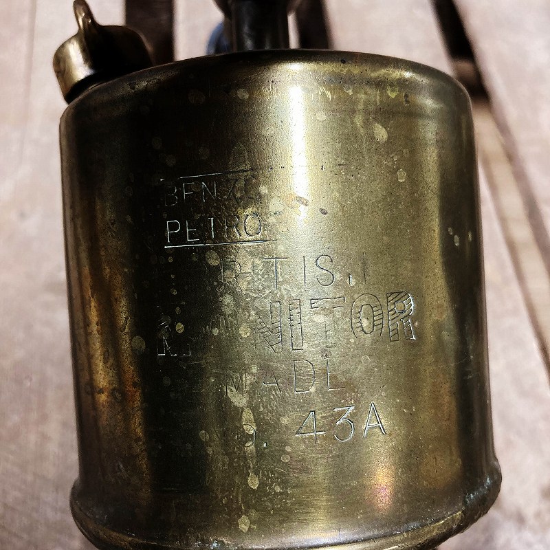 106019 ブラス 「MONITOR」 No.43A トーチ バーナー ブロートーチ コンロ キャンプ 真鍮 MADE IN BRITISH
