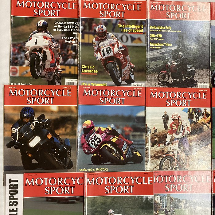 B4410 1990 12冊セット 「MOTORCYCLE SPORT」 モーターサイクルスポーツ 英国 旧車雑誌