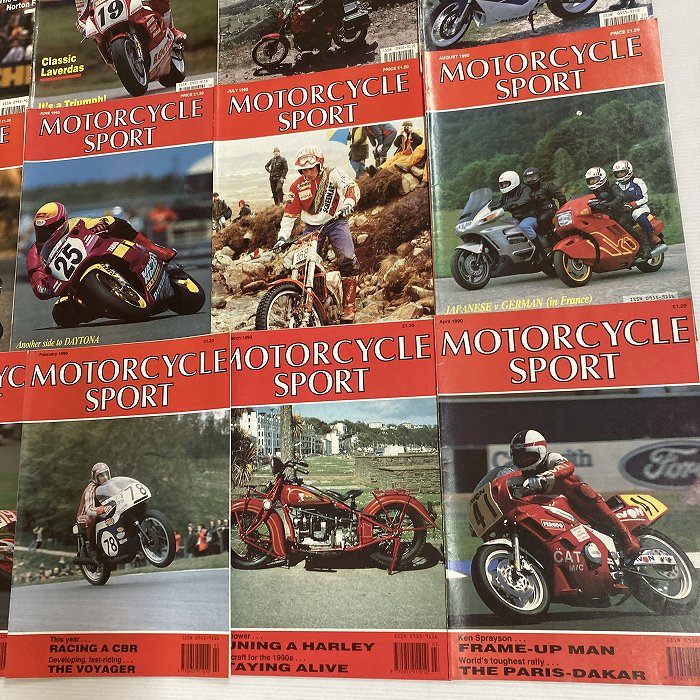 B4410 1990 12冊セット 「MOTORCYCLE SPORT」 モーターサイクルスポーツ 英国 旧車雑誌