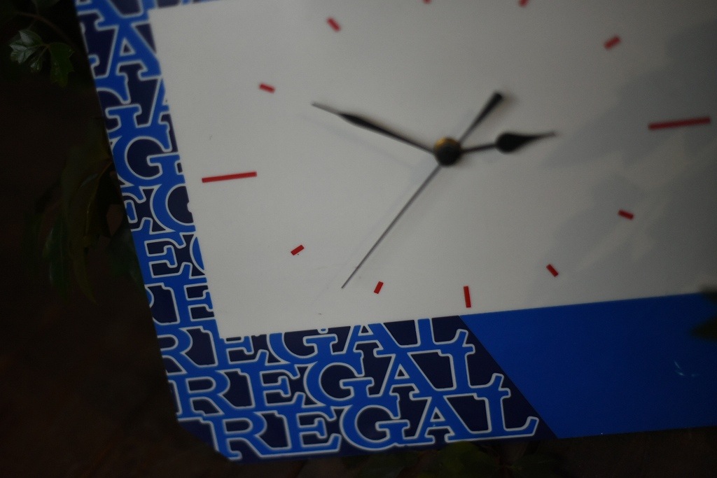 2043 ヴィンテージ　「REGAL」　看板　壁掛け時計　 英国製　MADE IN ENGLAND